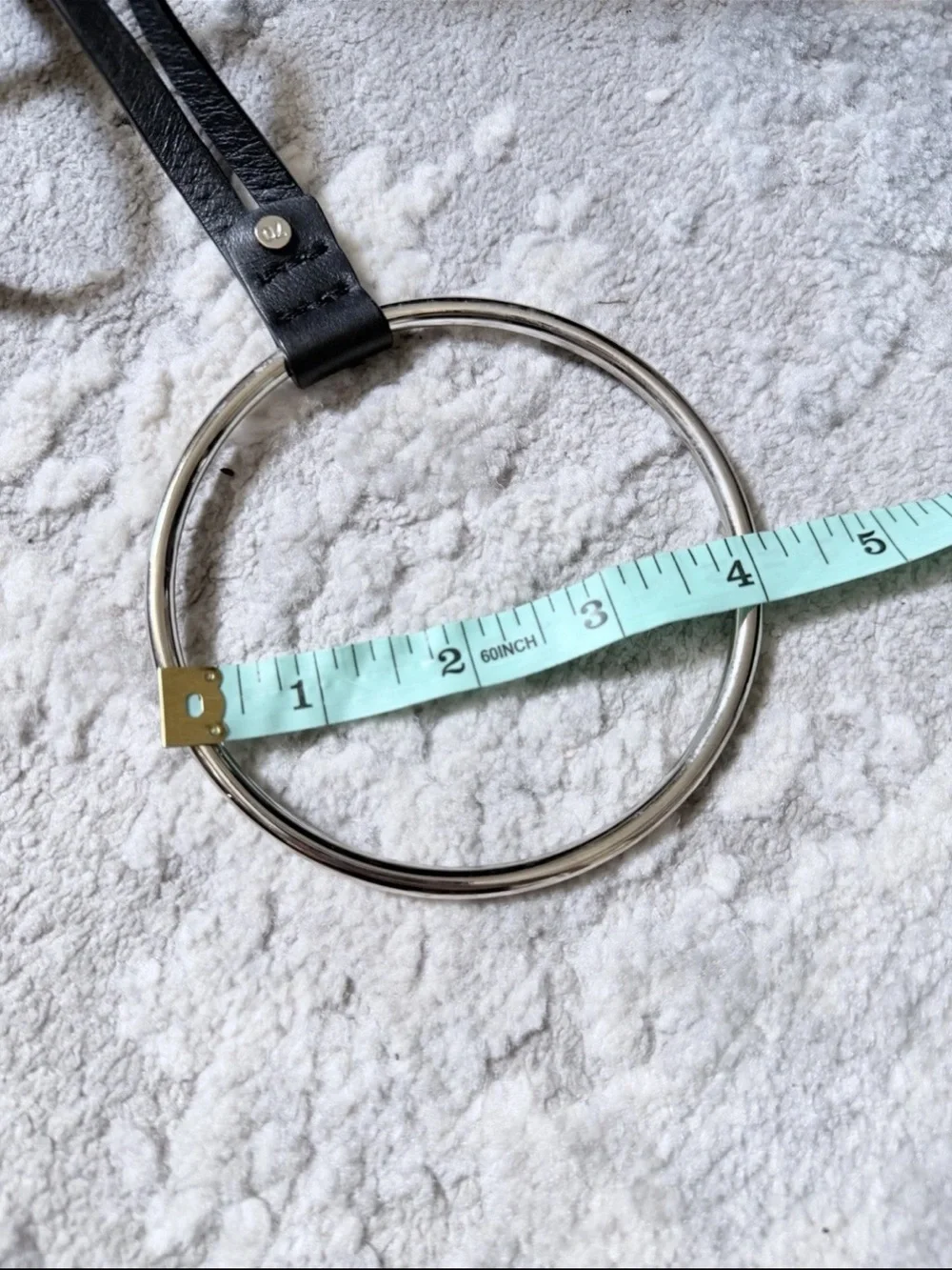 Dries Van Noten Black Women’s O-Ring Belt - Size 70 - NWB - Goth Avant-Garde